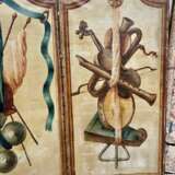 18th Century French Antique Paravent Screen with Three Leaves Lacquered wood Louis XIV - Regency 18th century - photo 9