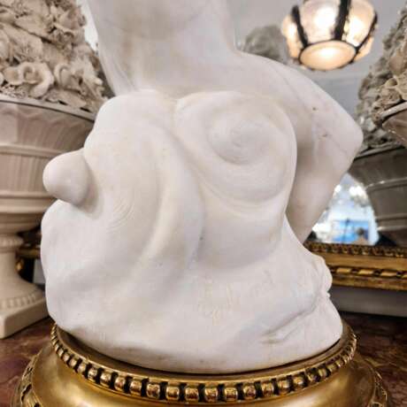 Carrara marble statue of Cupid 19th century after &Eacute;tienne Maurice Falconet Marble 19th century - photo 6