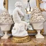 Carrara marble statue of Cupid 19th century after &Eacute;tienne Maurice Falconet Marble 19th century - photo 7
