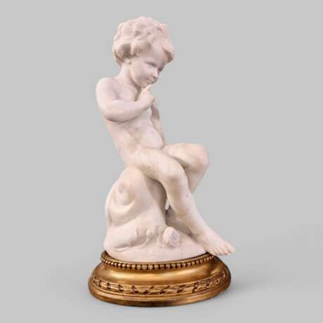 Carrara marble statue of Cupid 19th century after &Eacute;tienne Maurice Falconet Marble 19th century - photo 10