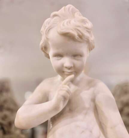 Carrara marble statue of Cupid 19th century after &Eacute;tienne Maurice Falconet Marble 19th century - photo 14