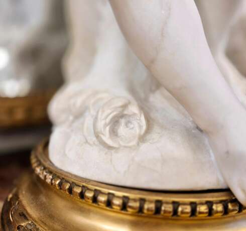 Carrara marble statue of Cupid 19th century after &Eacute;tienne Maurice Falconet Marble 19th century - photo 16