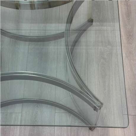 Mid-Century Modern Chrome and Lucite Coffee Table by Alessandro Albrizzi 1970 Metall 20th century - Foto 5