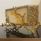 Gilded bronze and alabaster letter carrier in the Japanese style 19th century Bronze 19th century - Foto 7