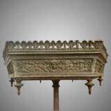 19th Century Large Hexagonal Bronze Jardiniere in the Style of Victor Paillard Bronce Louis-Philippe Carl X 19th century - photo 9