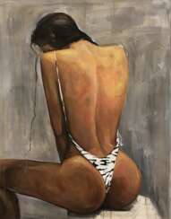  Meryem Tayganskaya, Peinture nue, Huile sur toile, 21e si&egrave;cle 
