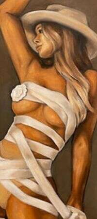  Meryem Tayganskaya Nude Painting Oil on Canvas 21st Century oil painting 21th century - photo 2