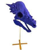 Обзор. Blue Reverie 3 on a Base, Sculptural Replica of a skull, 21st Century