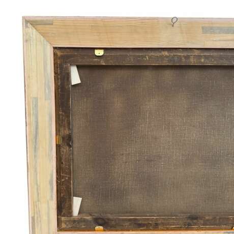 Venetian Sunset &ndash; Oil Painting in Carved Giltwood Frame 19th Century - photo 6