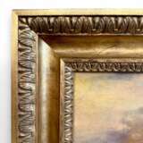 Venetian Sunset &ndash; Oil Painting in Carved Giltwood Frame 19th Century - photo 11