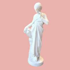 Young woman with jug, Carrara marble, signed Bonnal, early 20th century
