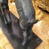 Dynamic Animal Sculpture of Goats in Bronze 20th Century Bronze Empire 20th century - Foto 4