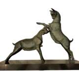 Dynamic Animal Sculpture of Goats in Bronze 20th Century Bronze Empire 20th century - Foto 6