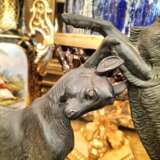 Dynamic Animal Sculpture of Goats in Bronze 20th Century Bronze Empire 20th century - Foto 10