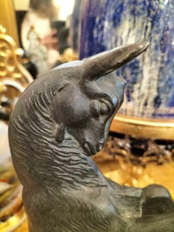 Dynamic Animal Sculpture of Goats in Bronze 20th Century Bronze Empire 20th century - Foto 18