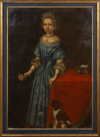 Barockes Mädchenbildnis mit Hund. - фото 3