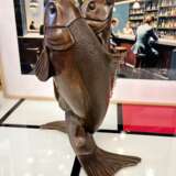 Edouard Marcel Sandoz entwined carps bronze Susse Fr&egrave;res foundrymen 1920 Bronze 20th century - photo 3