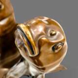 Edouard Marcel Sandoz entwined carps bronze Susse Fr&egrave;res foundrymen 1920 Bronze 20th century - photo 10