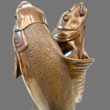 Edouard Marcel Sandoz entwined carps bronze Susse Fr&egrave;res foundrymen 1920 Bronze 20th century - photo 17