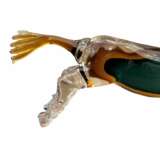 20th Century Green and Orange Horse Sculpture in Blown Murano Glass from Venice Murano glass - photo 8