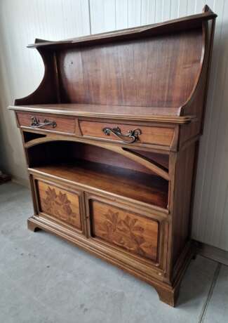 Art Nouveau cabinet Walnut Art Nouveau At the turn of 19th -20th century - photo 1