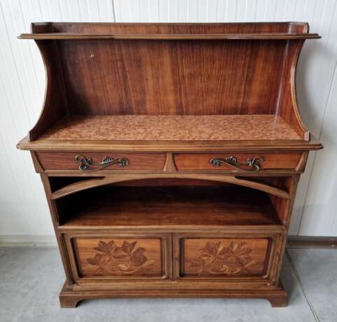 Art Nouveau cabinet Walnut Art Nouveau At the turn of 19th -20th century - photo 9