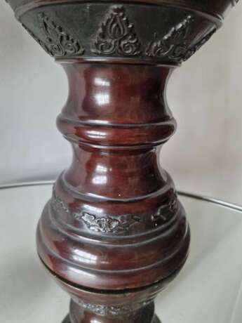 A pair of beautiful Japanese bronze vases Bronze Asian Art 19th century - Foto 7