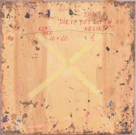 Dieu fera venir la pluie du mal Lackiertes Holz Mid-20th century - Foto 3