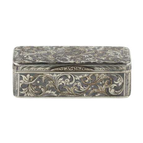 Tabati&egrave;re russe en argent avec nielle. Russie 19&egrave;me si&egrave;cle. Blacking Romanticism 19th century - Foto 2