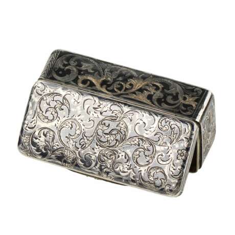 Tabati&egrave;re russe en argent avec nielle. Russie 19&egrave;me si&egrave;cle. Blacking Romanticism 19th century - Foto 5