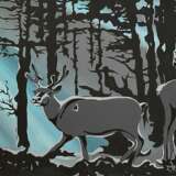 Peinture de paysage &amp;quot;Dans la for&ecirc;t 2&amp;quot; Leinwand 21th century - Foto 1