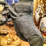 Dynamic Animal Sculpture of Goats in Bronze 20th Century Bronce Empire 20th century - photo 20