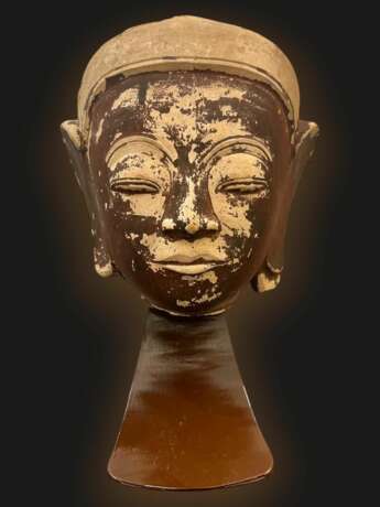 Terracotta Buddha head Shan State Kingdom Burma 16th18th century Stoneware 16th century - photo 2