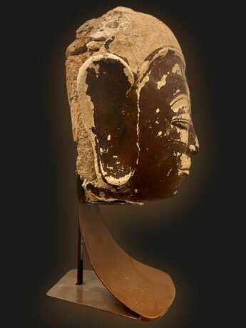 Terracotta Buddha head Shan State Kingdom Burma 16th18th century Stoneware 16th century - photo 5