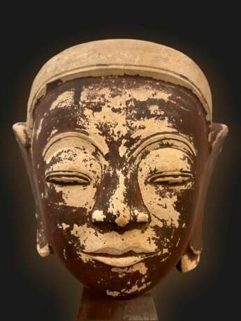 Terracotta Buddha head Shan State Kingdom Burma 16th18th century Stoneware 16th century - photo 6
