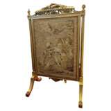 Louis XV style gilded wood firescreen 19th century Bois naturel 19th century - photo 1