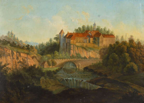 Deutscher Maler um 1820/30: Zwei Landsc - Foto 2
