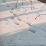 Paysage d`hiver. Bord de rivi&egrave;re en hiver. Boris Bessonov (1862-1934) Canvas oil realism Early 20th century - Foto 5