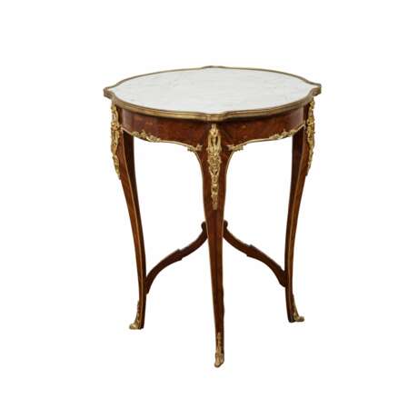 Rococo style table Mahogany veneer Rococo Early 20th century - photo 1