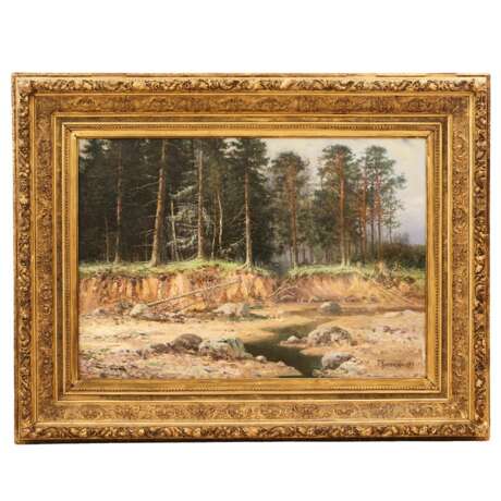 Painting Pine Forest. Kamensky Gavriil Pavlovich 1897 Canvas oil realism At the turn of 19th -20th century - photo 1