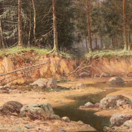 Painting Pine Forest. Kamensky Gavriil Pavlovich 1897 Canvas oil realism At the turn of 19th -20th century - photo 4