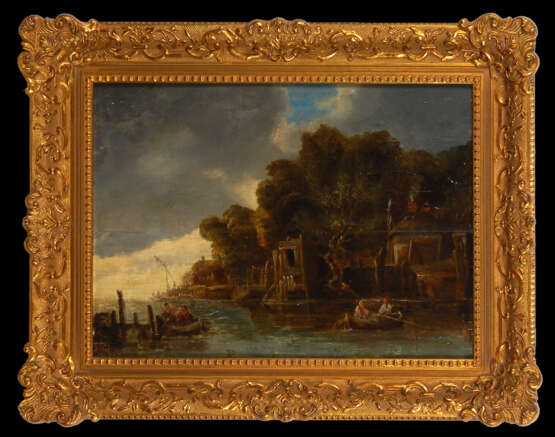 Englische Hafenszene 18. Jahrhundert - Foto 1