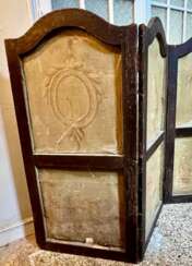 18th Century French Antique Paravent Screen with Three Leaves