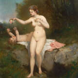 Französischer Maler 19. Jahrhundert: Akt mit Kn - фото 1