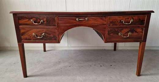 Restored antique two-sided desk Mahogany Other style 19th century - photo 3