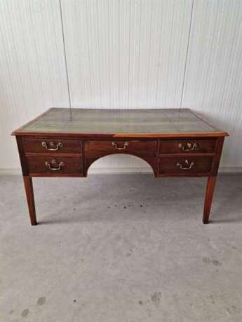 Restored antique two-sided desk Mahogany Other style 19th century - photo 7