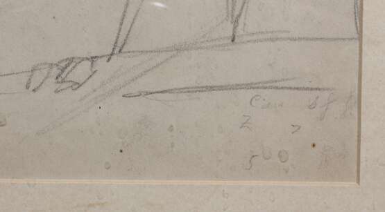 3 esquisses Black pencil watercolor Early 20th century - Foto 4