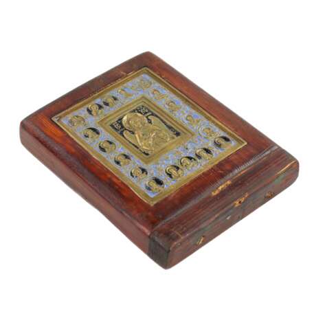 CAST ICON THE SILENT CHRIST WITH SELECTED SAINTS RUSSIA LATE 19TH CENTURY Wood 19th century - photo 3