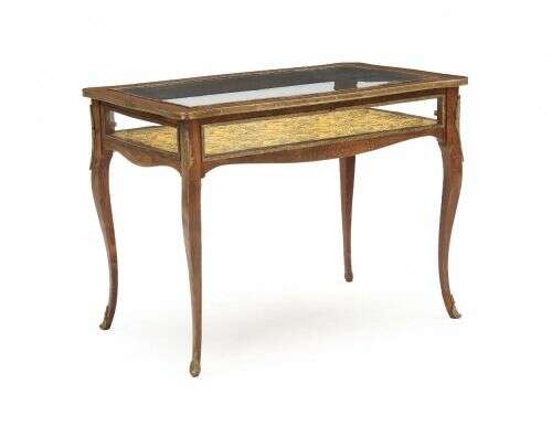 Antique Display table Bronze and brass Neorococo 20th century - photo 2