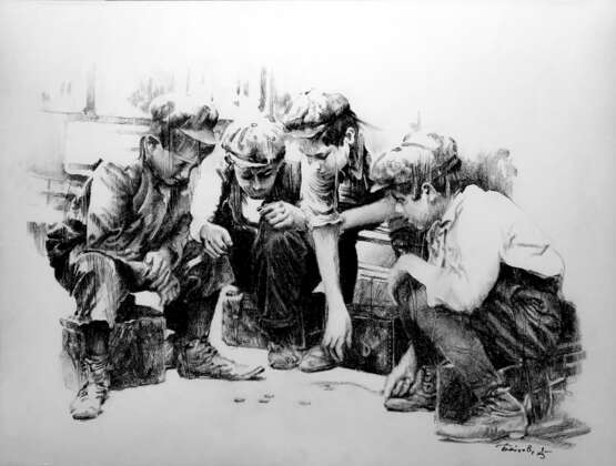 Орлянка Papier Charbon Réalisme Art figuratif Россия Томск 2025 - photo 1
